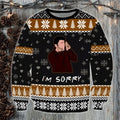 Christmas Friends I’m Sorry Knitted Ugly Christmas Sweater
