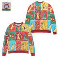 Christmas Holiday With Golden Retriever Ugly Christmas Sweater