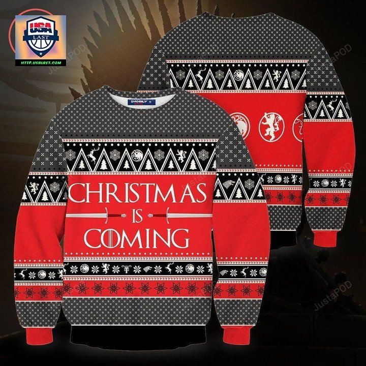 Christmas Is Coming Game Of Throne Ugly Christmas Sweater
