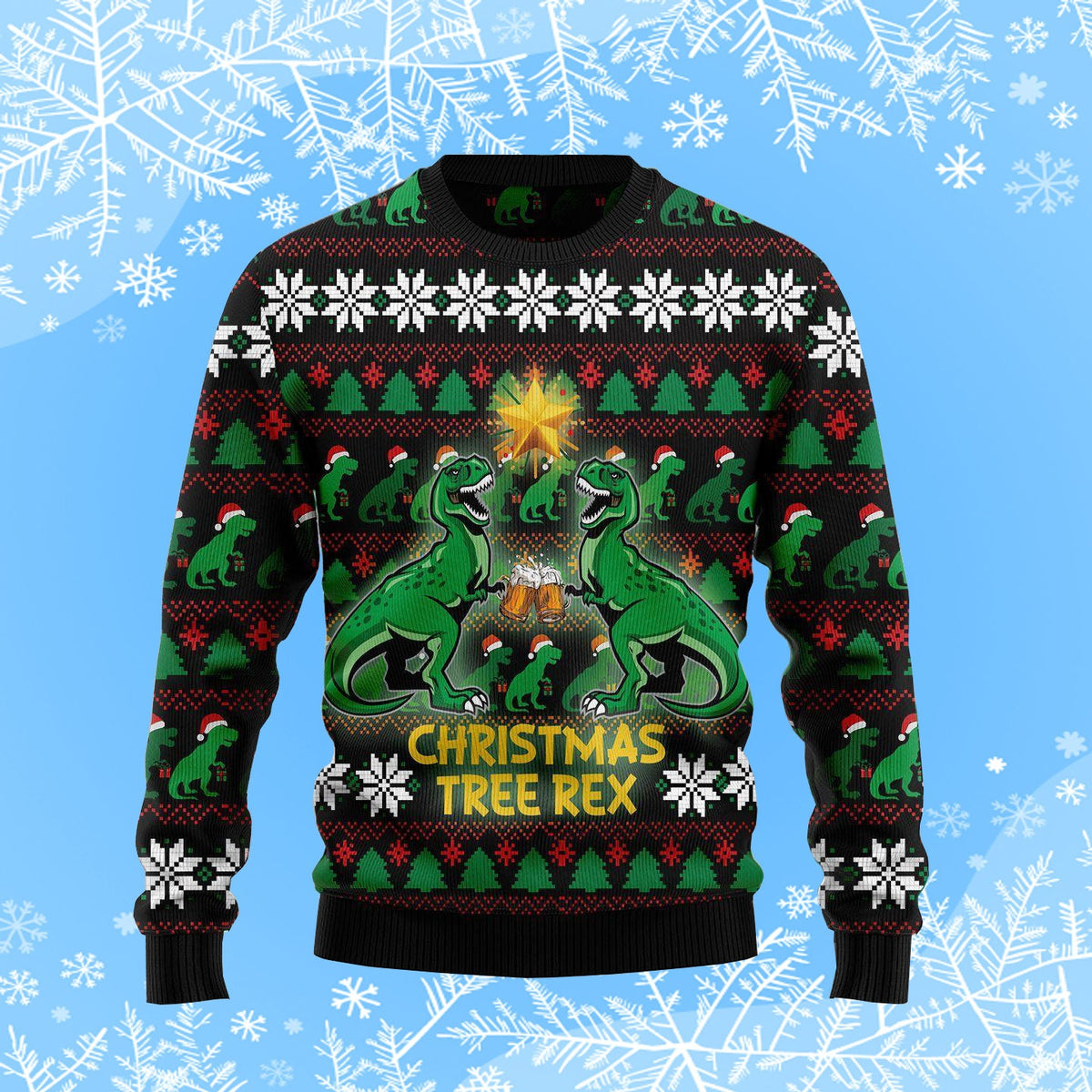 Christmas Tree Rex Ugly Christmas Sweater
