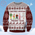 Christmas Wrapping Present Team Ugly Christmas Sweater