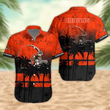 Cleveland Browns Desert Sunset Hawaiian Shirt