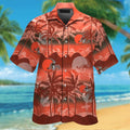 Cleveland Browns Short Sleeve Button Up Tropical Hawaiian Shirt VER014
