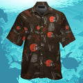 Cleveland Browns Short Sleeve Button Up Tropical Hawaiian Shirt VER027