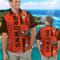 Cleveland Browns Short Sleeve Button Up Tropical Hawaiian Shirt VER09