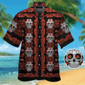 Cleveland Brownsskull Short Sleeve Button Up Tropical Hawaiian Shirt VER02