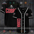 HOT Cobra King logo black Baseball Jersey Shirt
