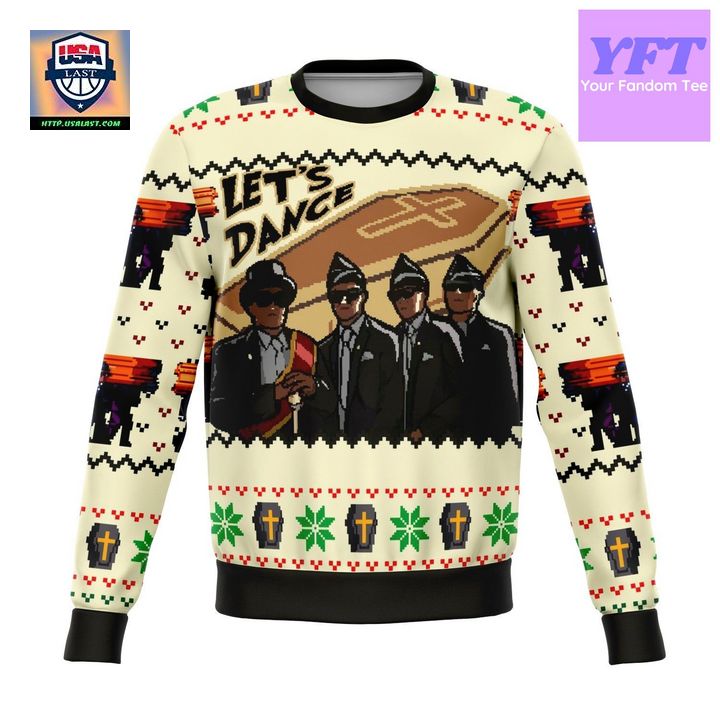 Coffin Dance Funny Meme Design 3d Ugly Christmas Sweater
