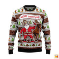 Cowboy Santa Claus Ugly Christmas Sweater