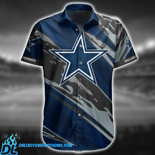 Cowboys Floral Extravaganza Men's Hawaiian Shirt Design