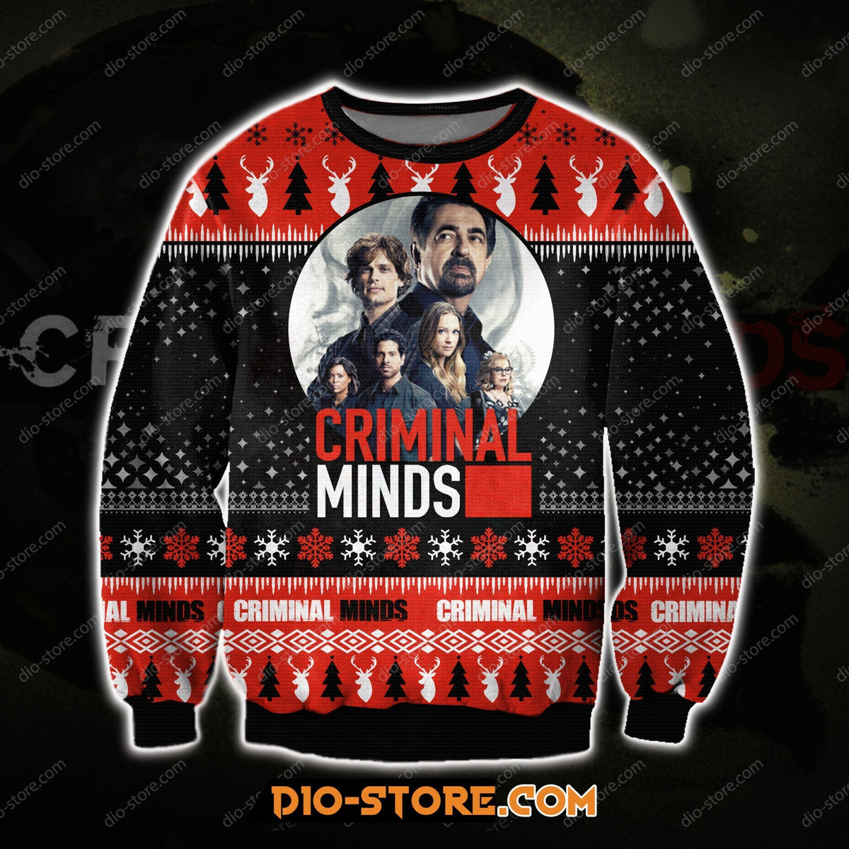 Criminal Crime – Crime Series Knitting Pattern 3D Print Ugly Christmas Sweater