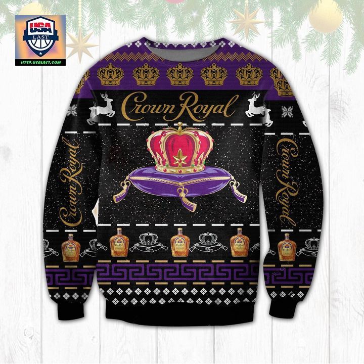 Crown Royal Black Ugly Christmas Sweater