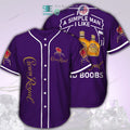 BEST Crown Royal I Am A Simple Man purple Baseball Jersey