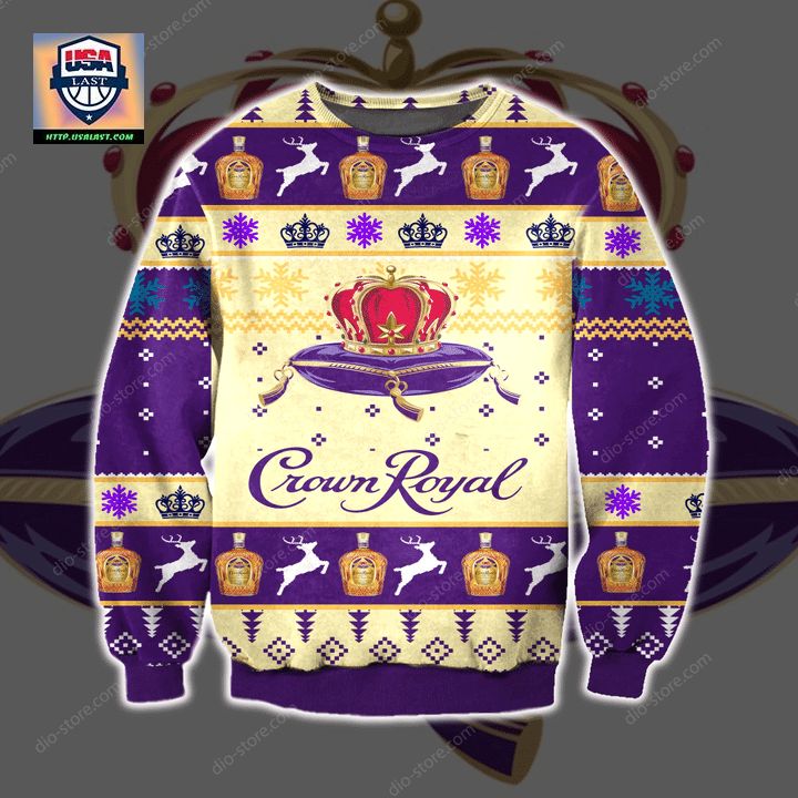 Crown Royal Navy Ugly Christmas Sweater