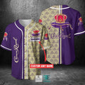 Crown Royal Your Name Purple Baseball Jersey