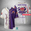 Crown Royal Your Name Purple White Baseball Jersey
