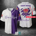 Crown Royal Your Name White Purple Baseball Jersey