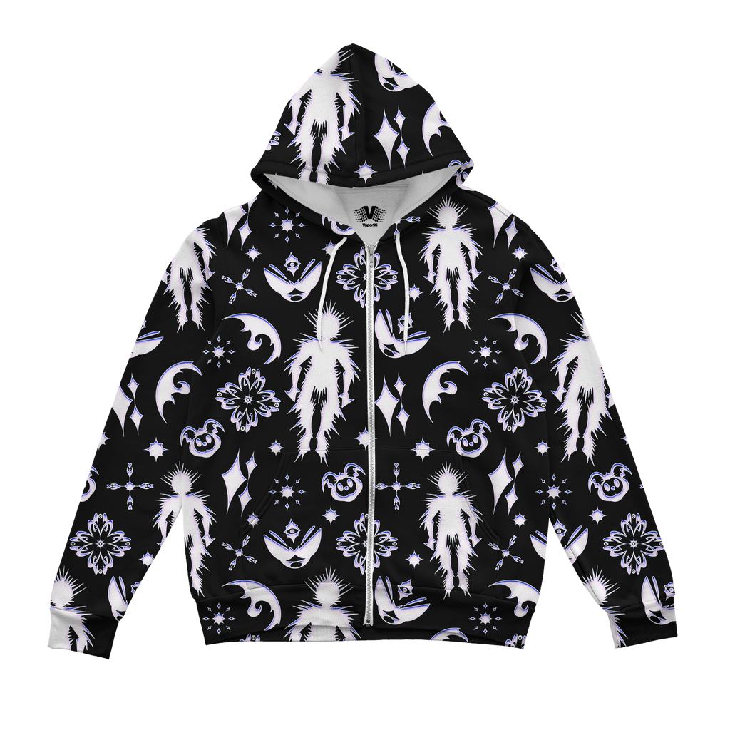 Crystalized Zip Up Hoodie