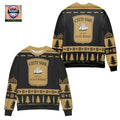 Cutty Sark Scotch Whisky Ugly Christmas Sweater Black Brown