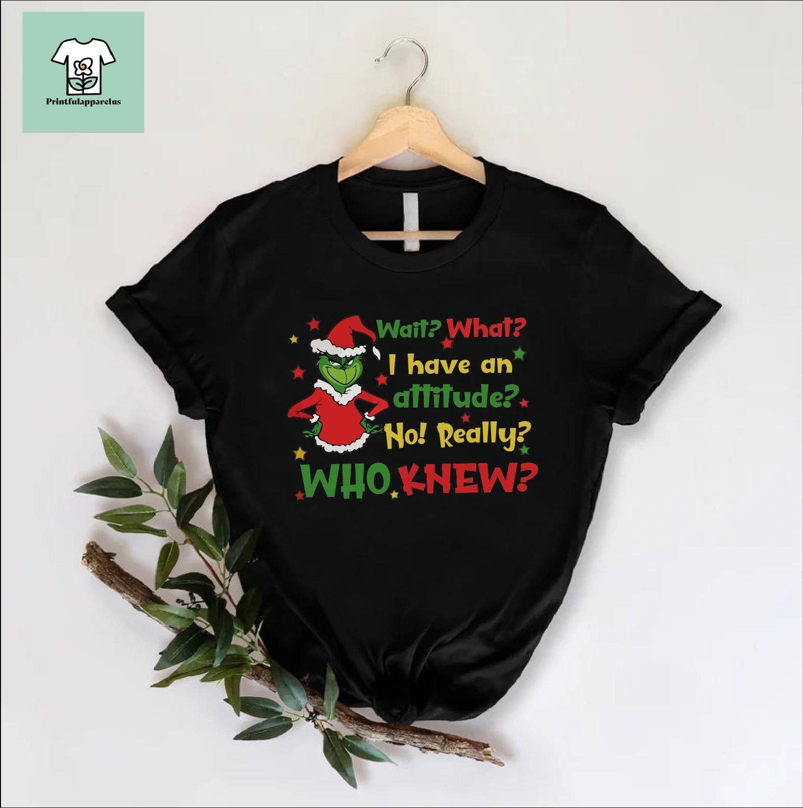 Grinchmas Attitude Christmas Family Xmas Gift Shirt