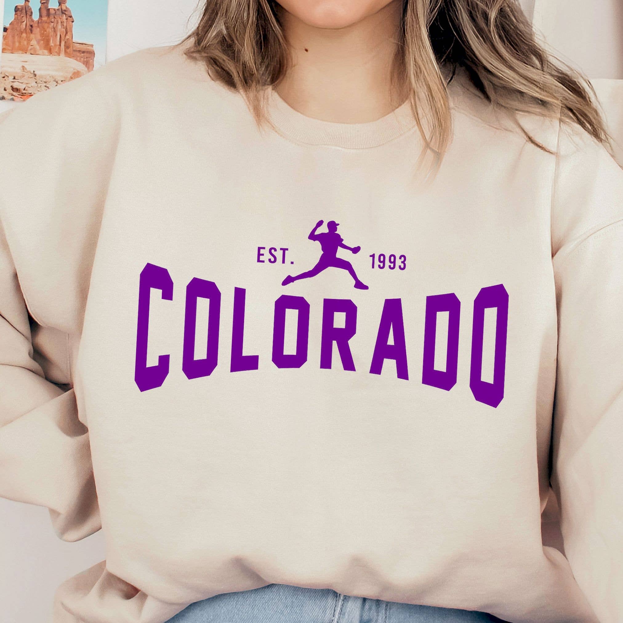 Vintage Colorado Rockies Baseball T- Sweatshirt – Retro Game