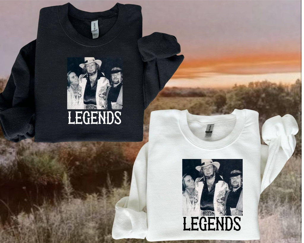 Outlaw Country Legends Crewneck Sweatshirt