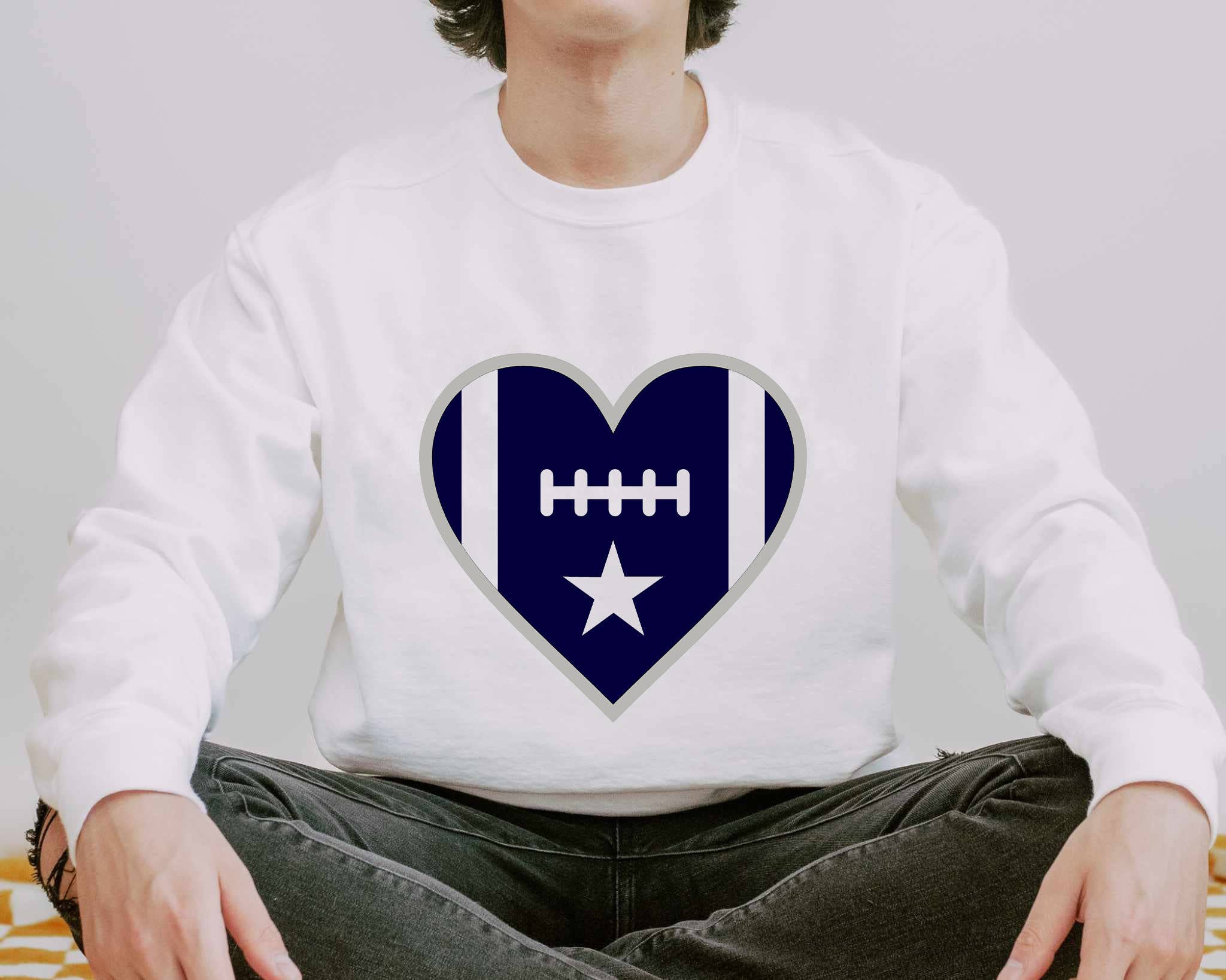 Dallas Football Vintage Crewneck Sweatshirt