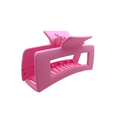 HCR-12S Large Rectangle Hair Clip - Light Pink