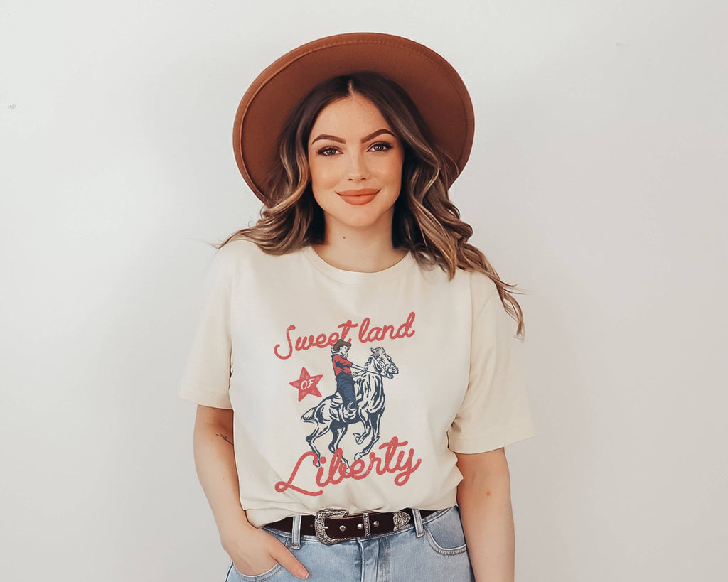 Sweet Land of Liberty Tee | Patriotic T Shirt | Usa Tee