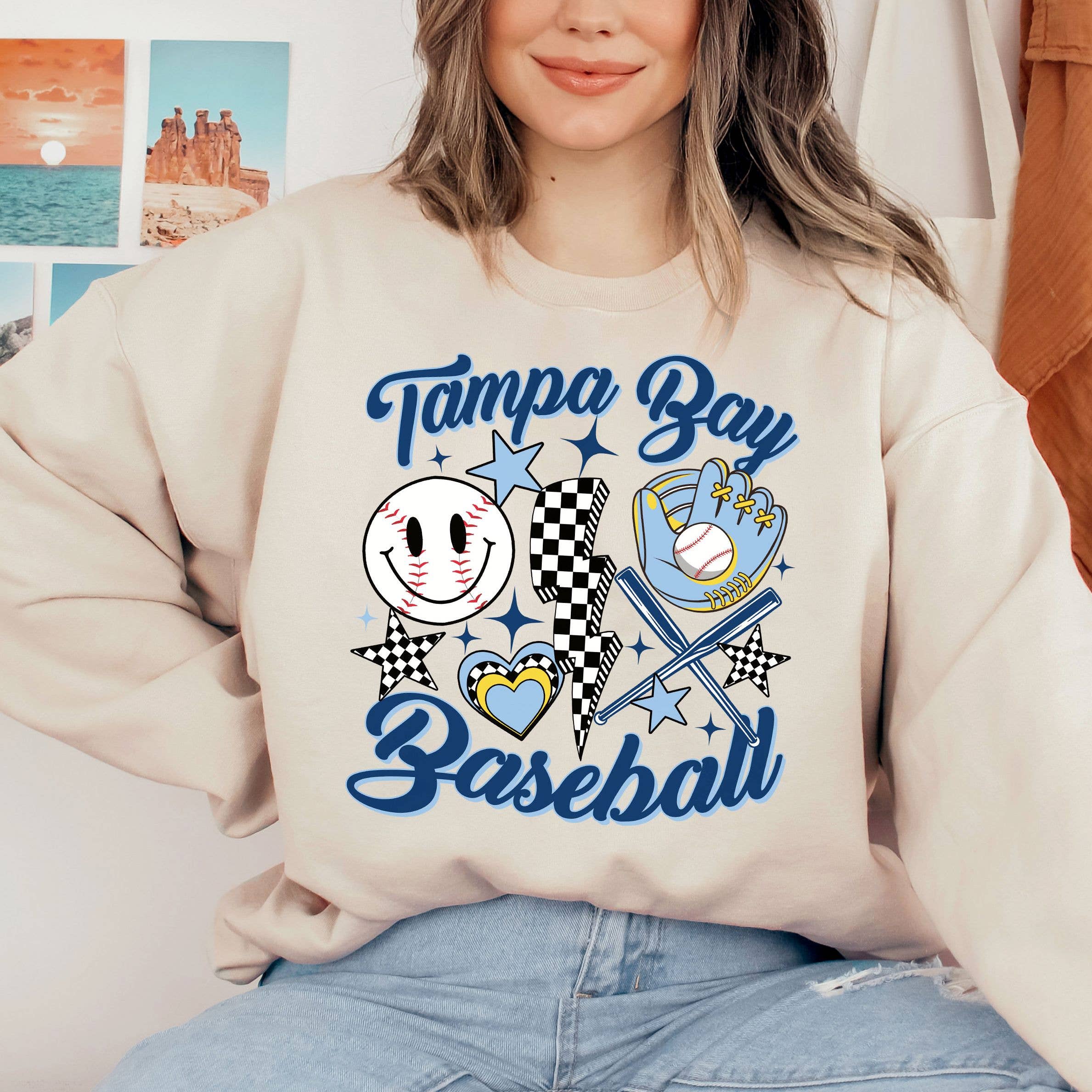 Vintage Tampa Bay Rays Baseball Sweatshirt – Retro Groovy St