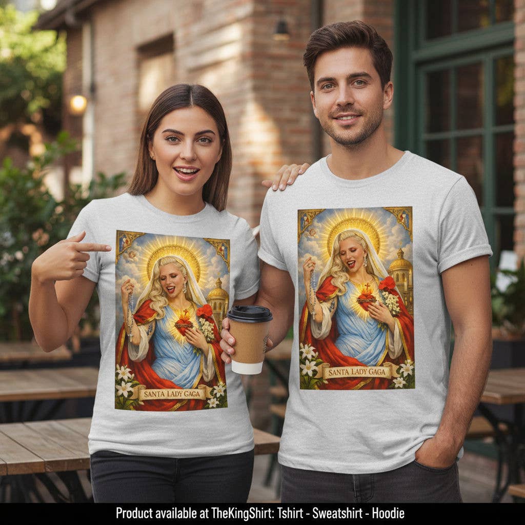 Official Santa Lady Gaga Holiday Tee