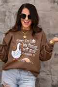Sorry I'm Late His Timing Not Mine Sweatshirt