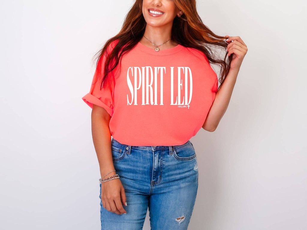Spirit Led Comfort Colors Chrisitan Summer Graphic Tee