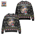 Dale Earnhardt Jr And His Dad Forever Love Ugly Christmas Sweater Black