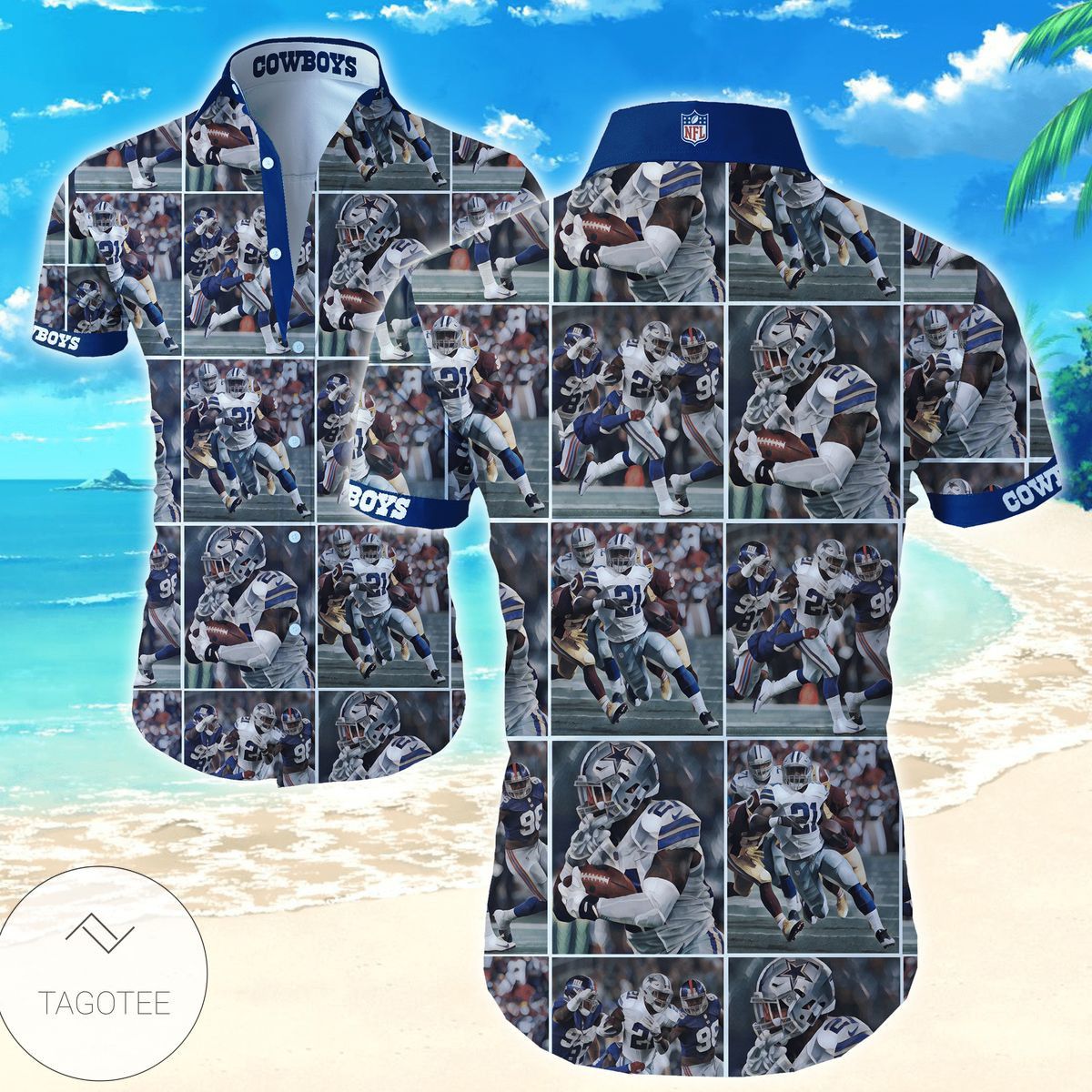 Dallas Cowboys Men's Elegance Hawaiian Shirt Exclusive Collection