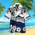 Dallas Cowboys Short Sleeve Button Up Tropical Hawaiian Shirt VER023