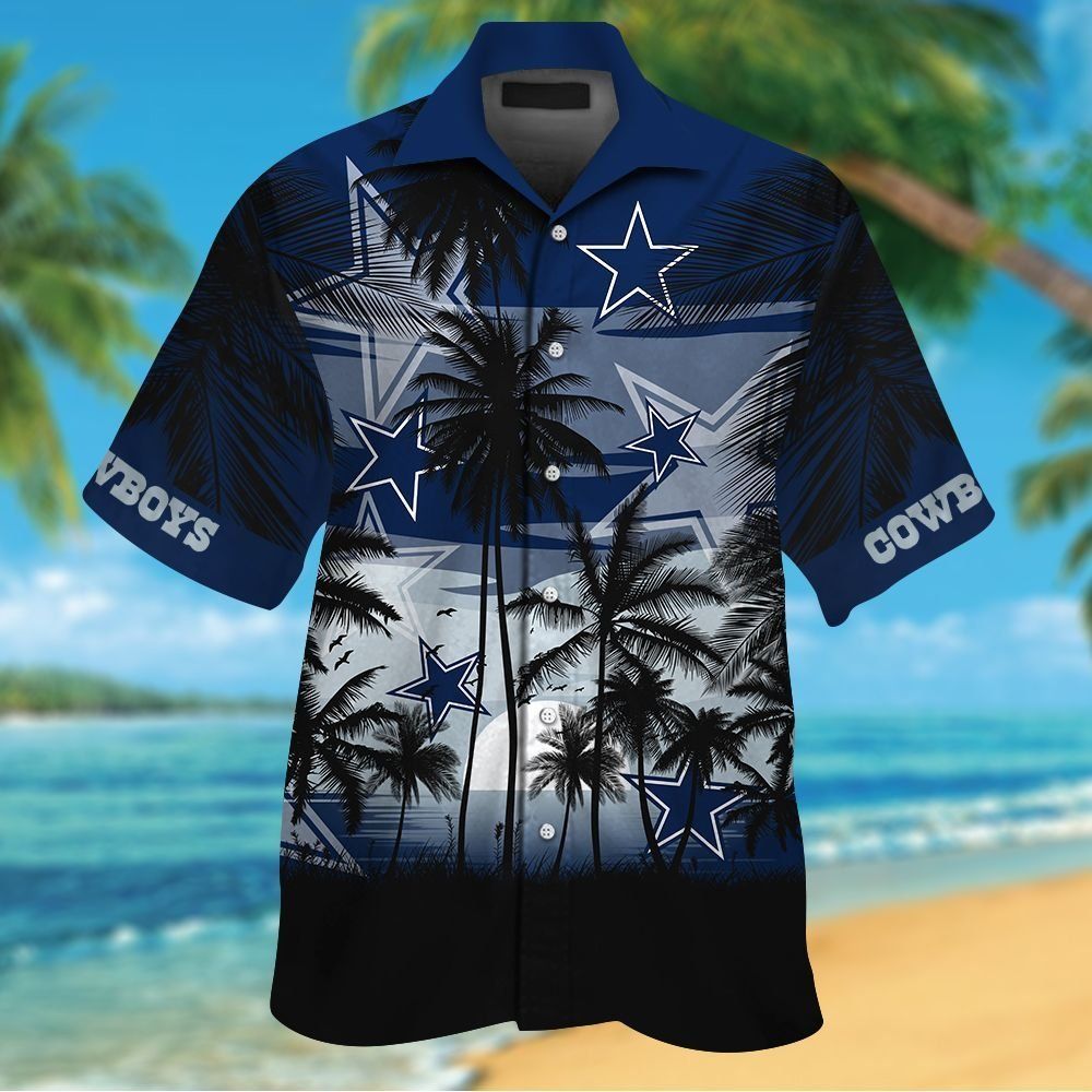 Dallas Cowboys Short Sleeve Button Up Tropical Shirt Hawaiian Shirt