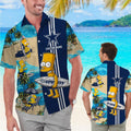 Dallas Cowboys Simpsons Name Personalized Short Sleeve Button Up Tropical Hawaiian Shirt
