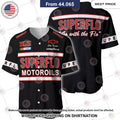 Days of Thunder Superflo Nascar Film Racing Baseball Jersey