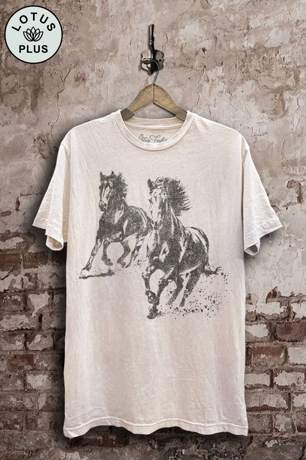 Running Horses Graphic Top