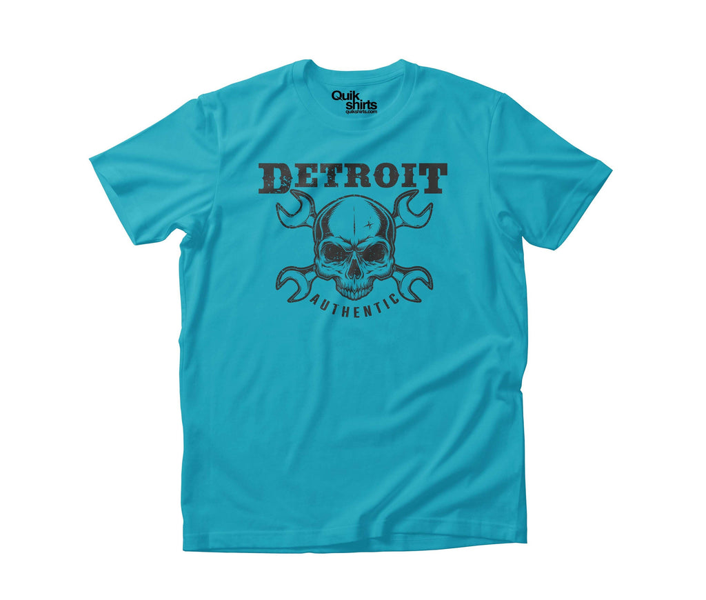 Detroit Skull & Cross Wrenches - Premium Custom T-Shirt