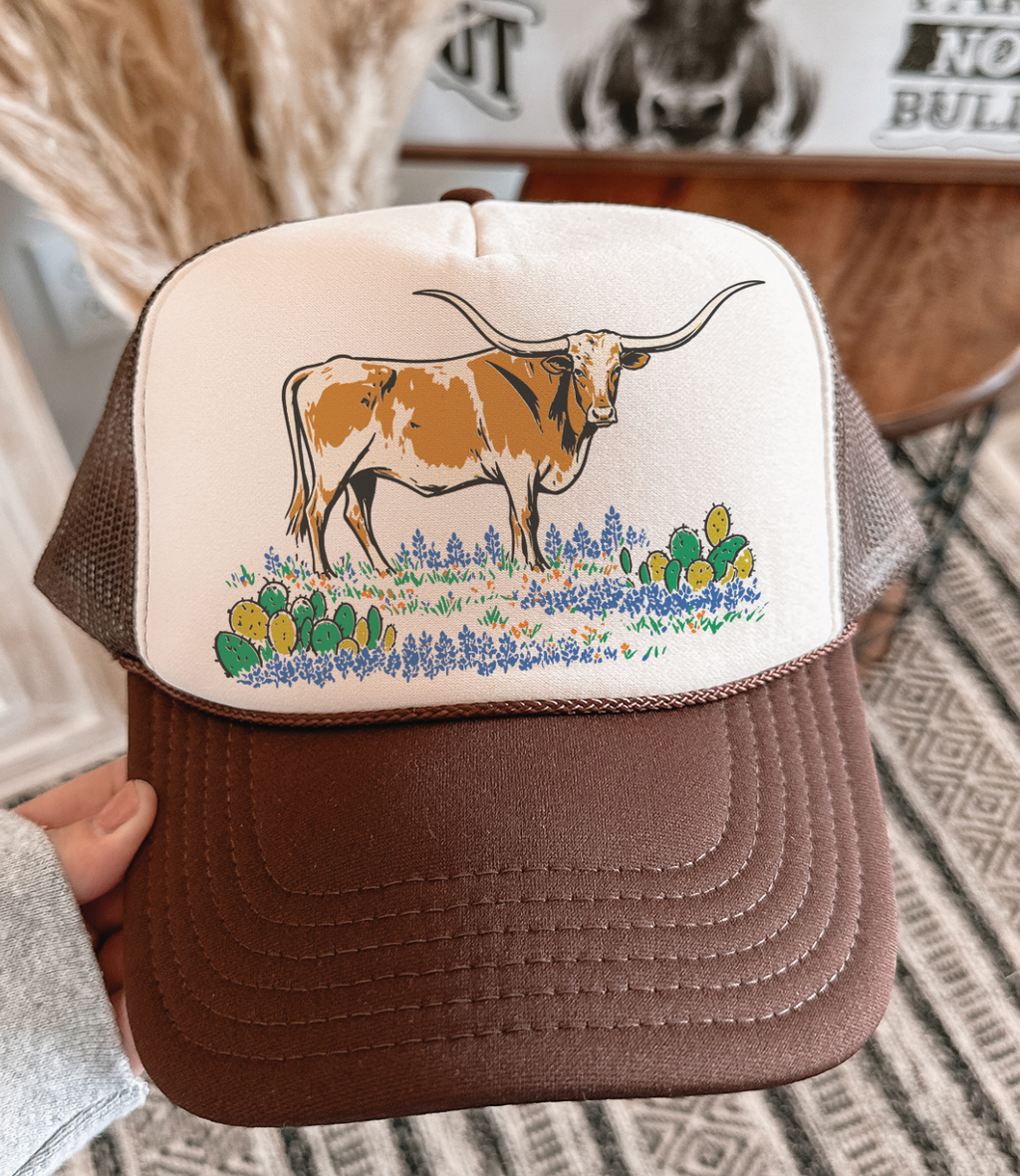 Hill Country Longhorn - Foam Trucker Caps