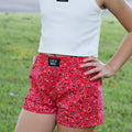 LM-KSH-1001-Red Bandana Kids Shorts