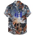 Detroit Tigers Coastal Skull Hawaiian Shirt