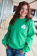 Clover Embroidered Sweater