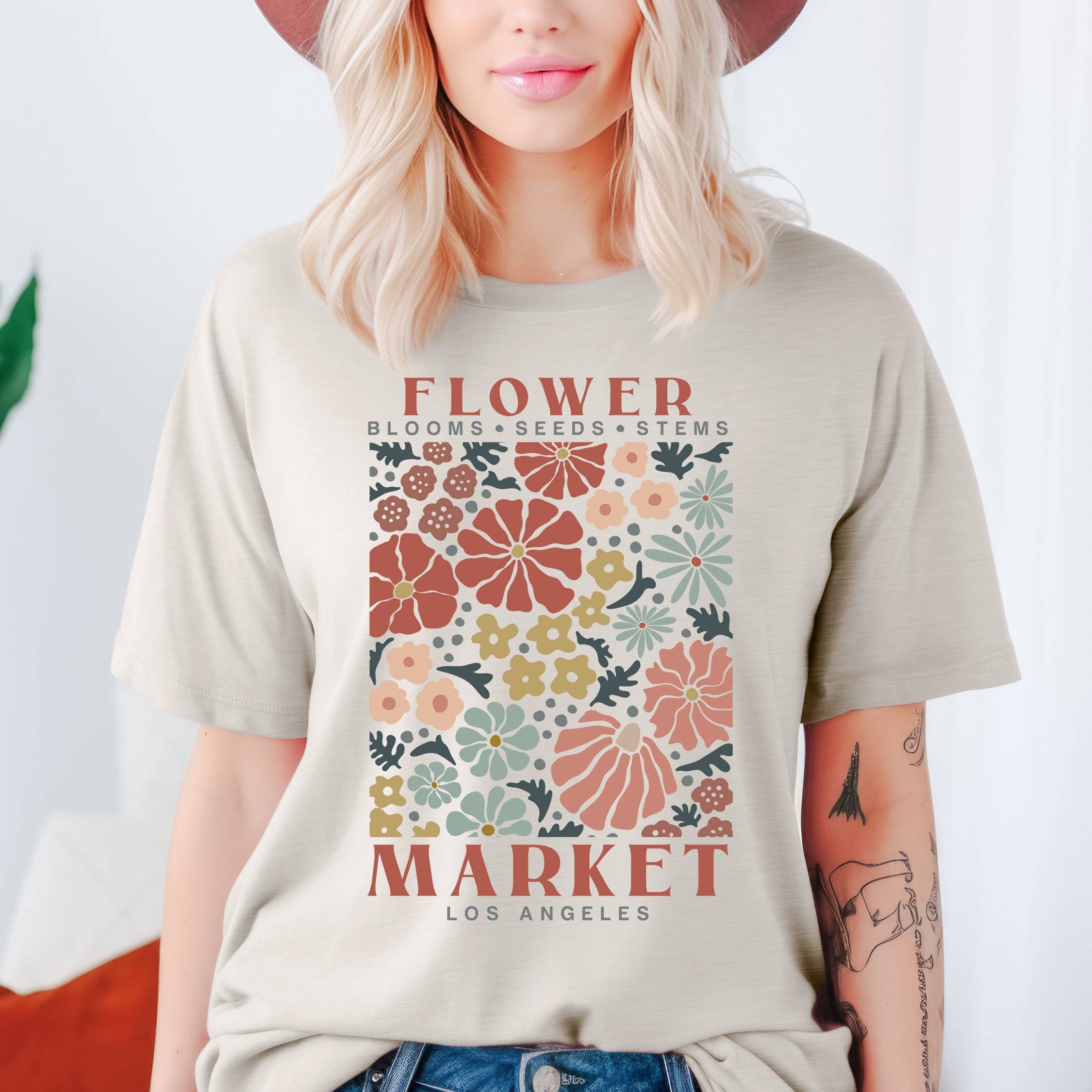 Custom Flower Market Tee | XS-2XL