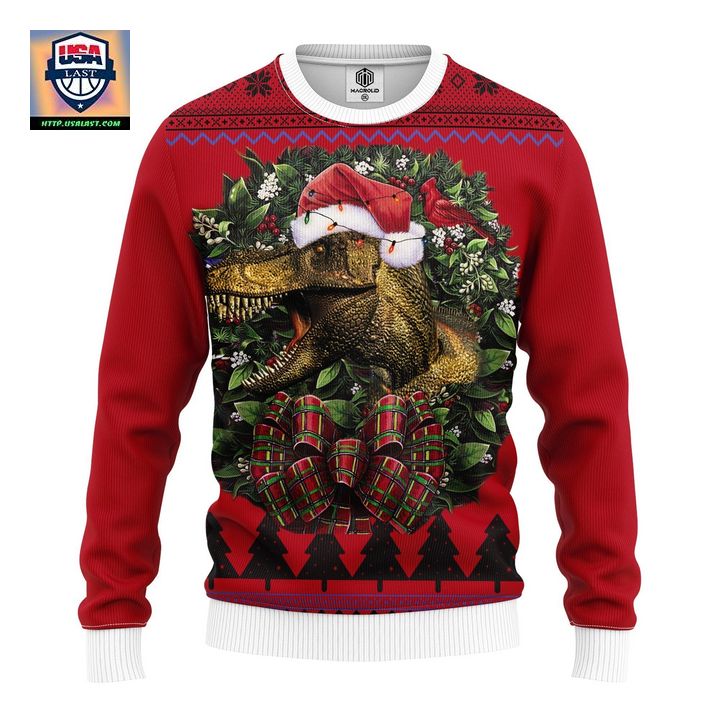 Dinosaur Noel Mc Ugly Christmas Sweater Thanksgiving Gift