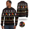 Disc Golf Ugly Christmas Sweater With Christmas Patterns For Disc Golfers And Sport Lovers Unique Gifts On Christmas Days