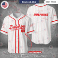 Dolphins Custom Baseball Jersey