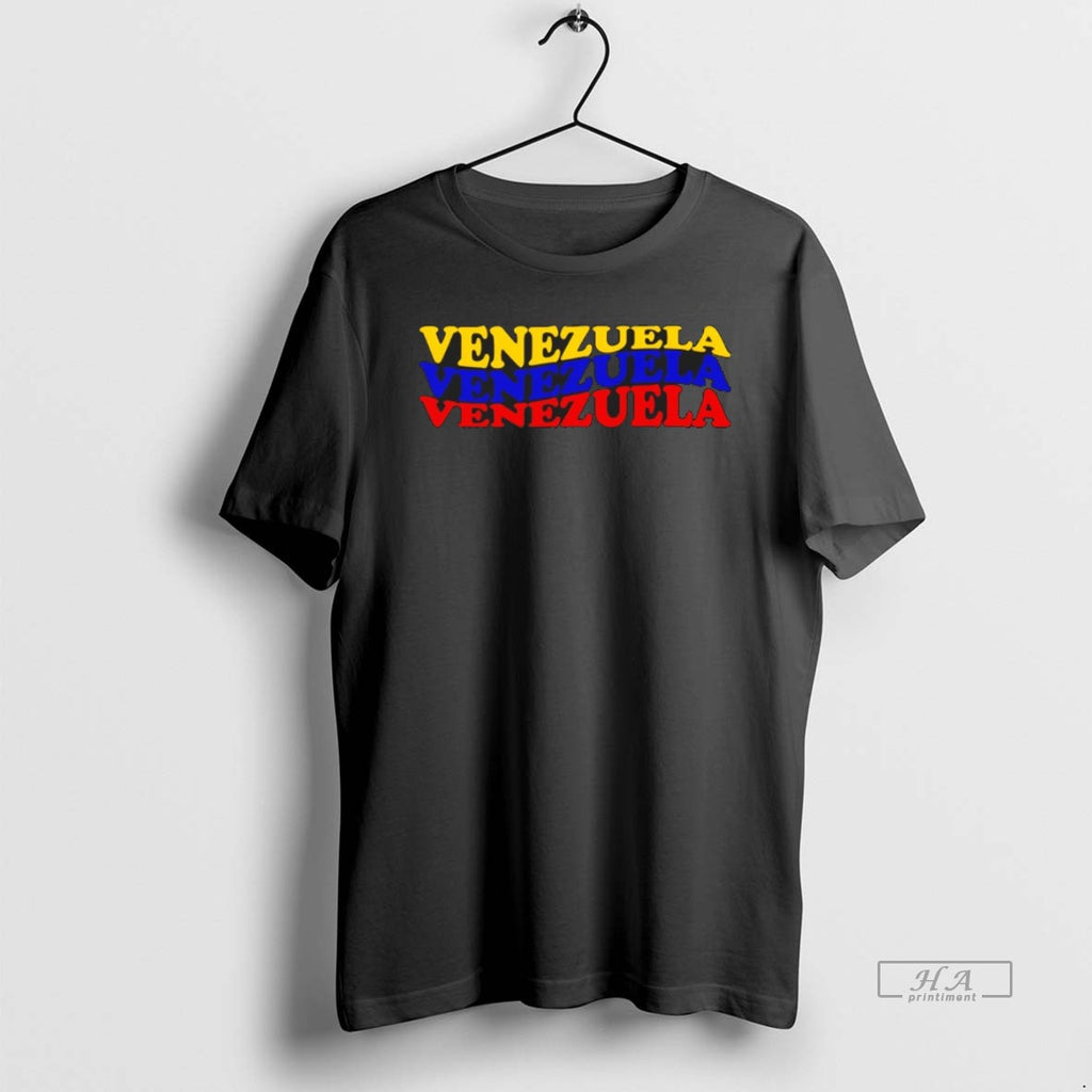 Official Venezuela Venezuela Venezuela Text Flag T-Shirts, Hoodie, Sweatshirt | InkRitualCo.com